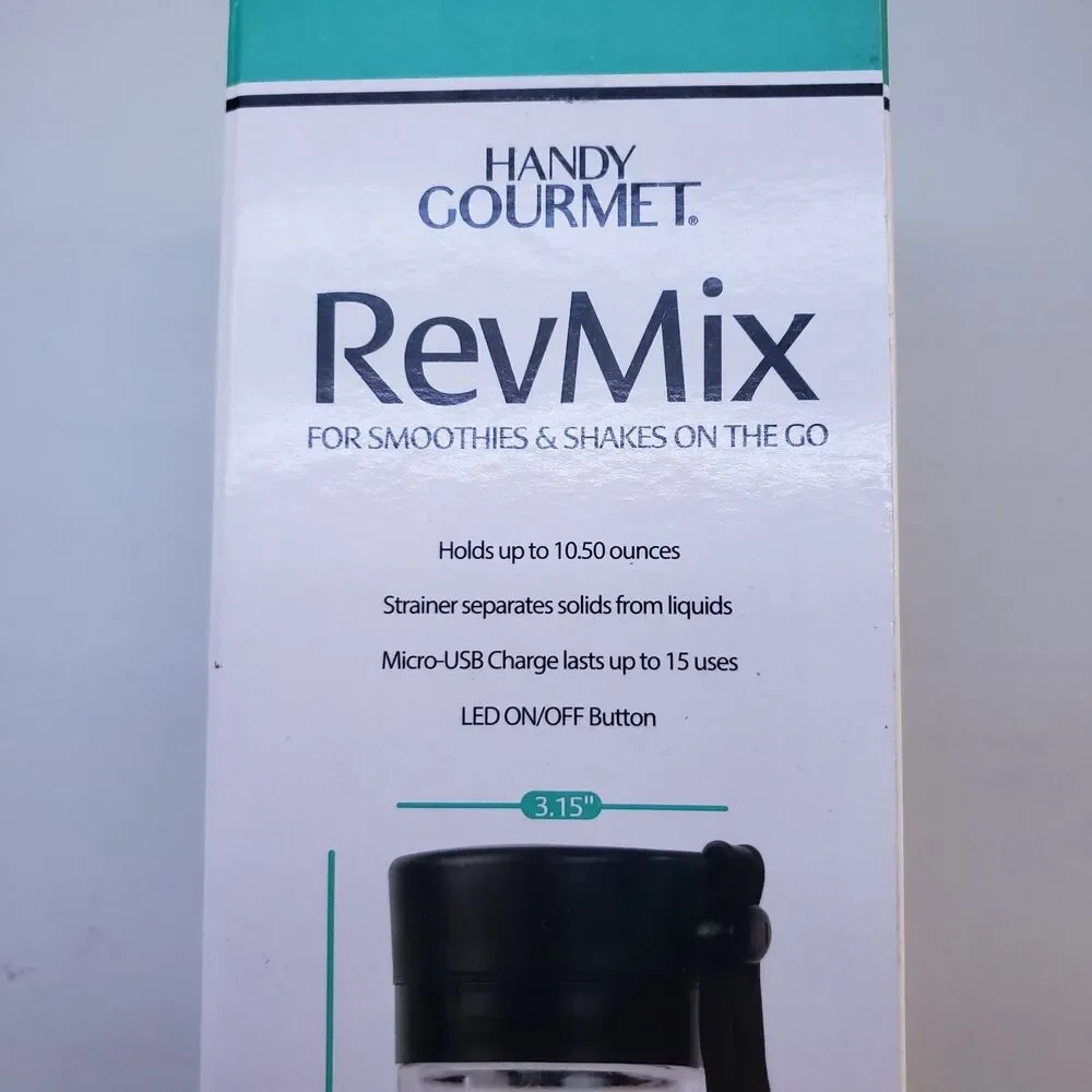 Handy Gourmet RevMix Personal Blender Rechargeable On the Go Tested 10.5 oz